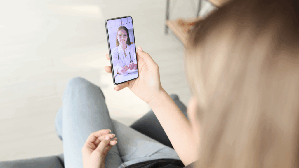 Woman meeting with QuickMD doctor for starting Suboxone