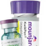 Mounjaro KwikPen tirzepatide injection autoinjector pen and Zepbound vial for weight management treatment