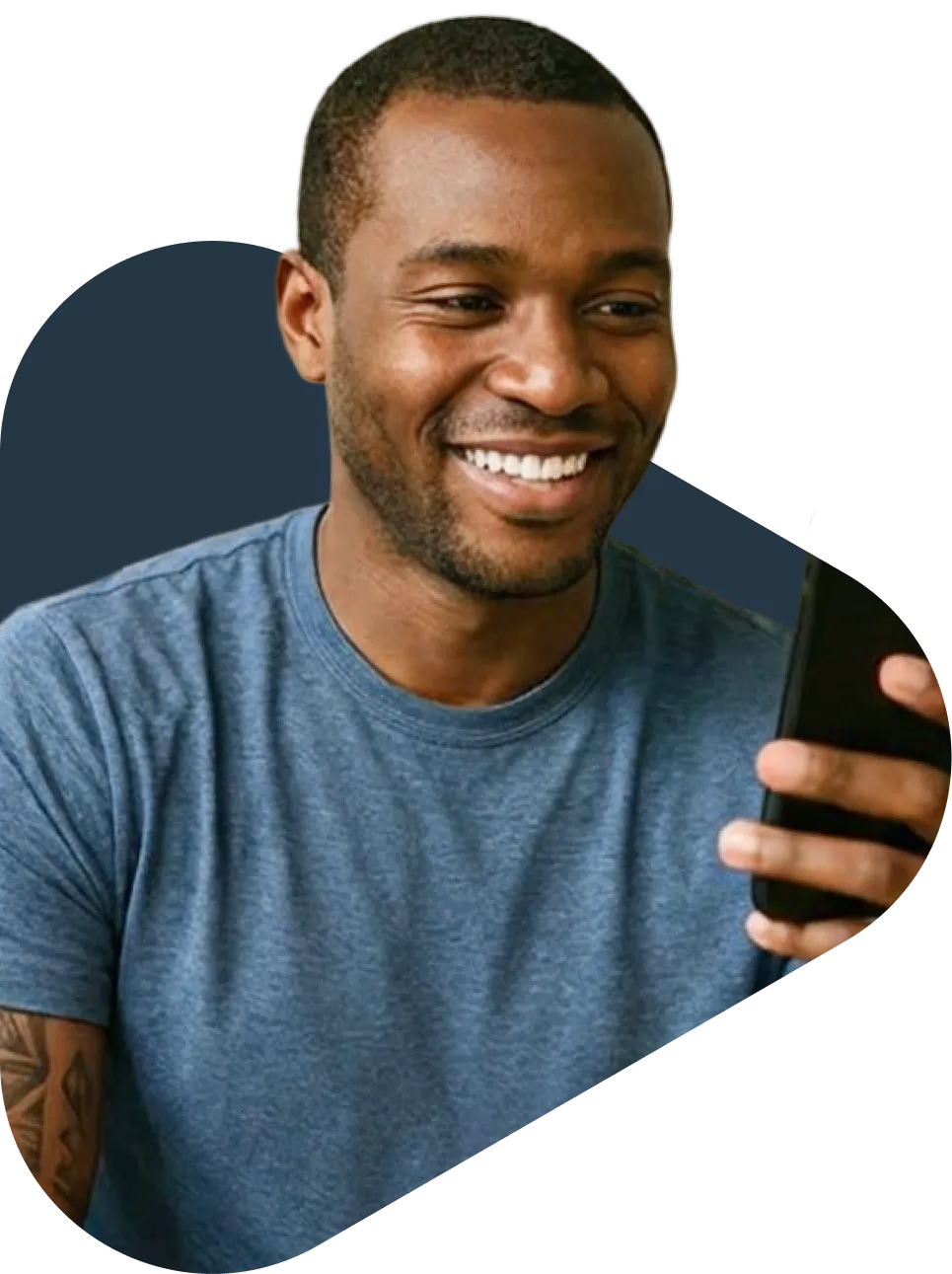 Patient using a smartphone to book an online kratom treatment appointment at QuickMD