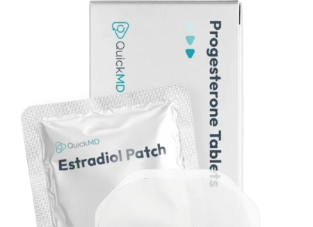 QuickMD Estradiol patches and Progesterone tablets for hormone therapy