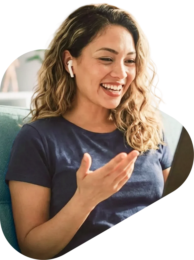 QuickMD patient on a video visit with her doctor