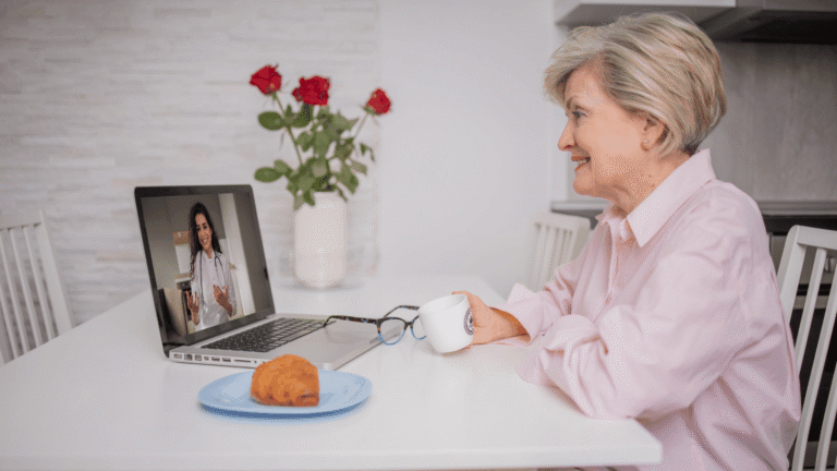 QuickMD provider helping a woman get an online Mounjaro prescription for weight loss