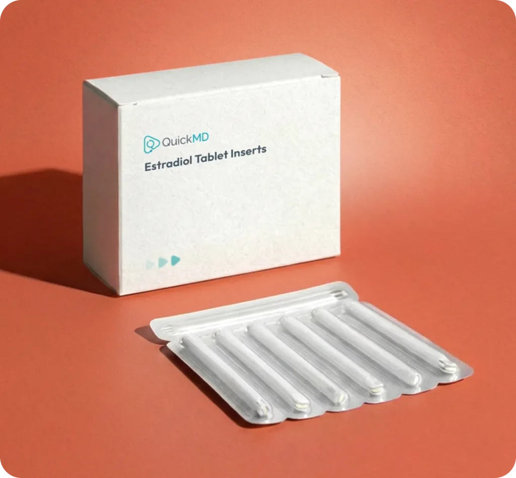 QuickMD Estradiol vaginal inserts mobile medication prescription