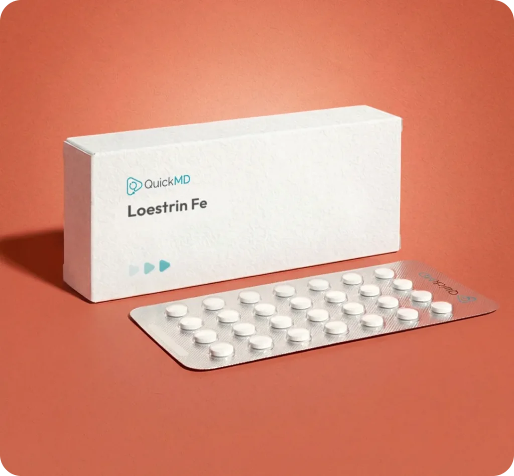 QuickMD Loestrin Fe mobile medication prescription