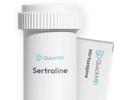 QuickMD Sertraline and Mirtazapine medication packaging