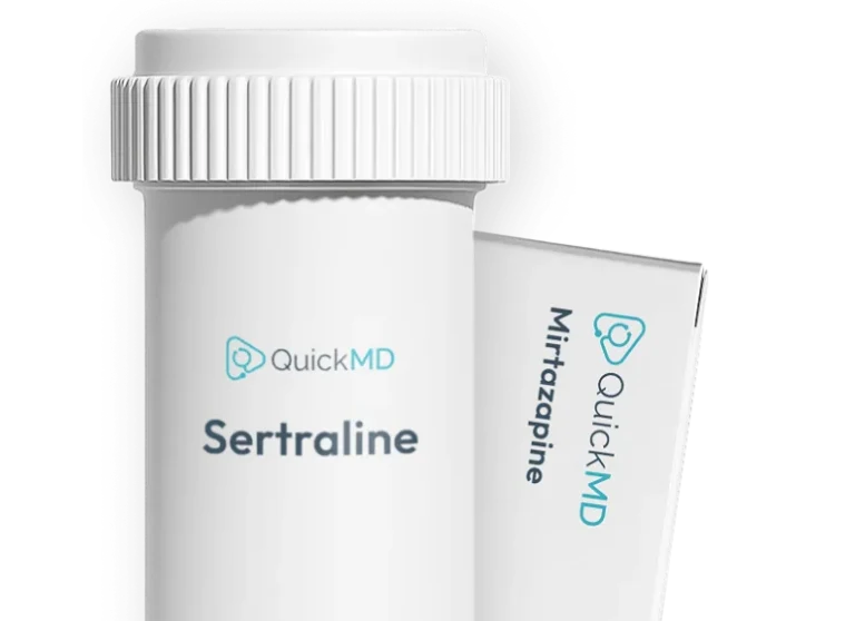 QuickMD Sertraline and Mirtazapine medication packaging