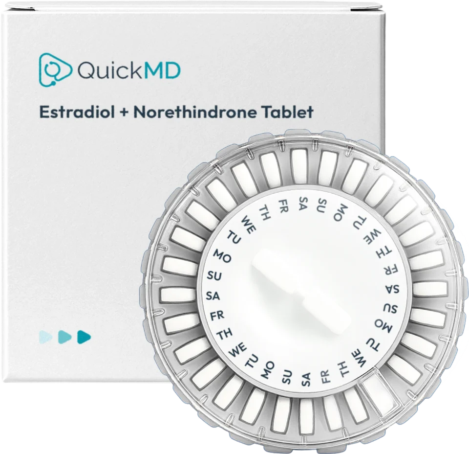 QuickMD Estradiol and norethindrone prescription for Menopause Hormone Therapy