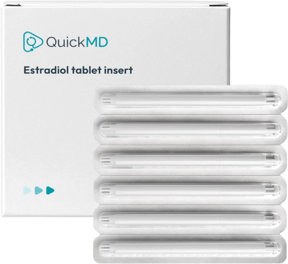 QuickMD Estradiol vaginal inserts prescription for Menopause Hormone Therapy